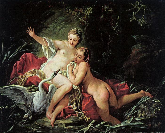 Francois Boucher Leda and the Swan China oil painting art